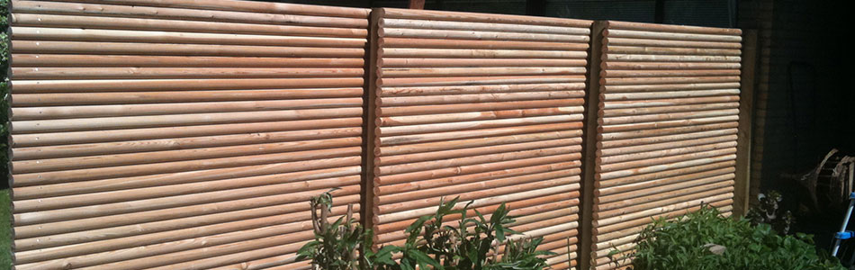 Vandret raftehegn af lærkerafter